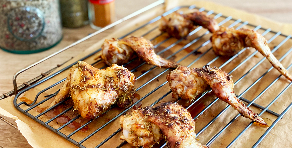 Ailes de poulet aromatisées façon barbecue !