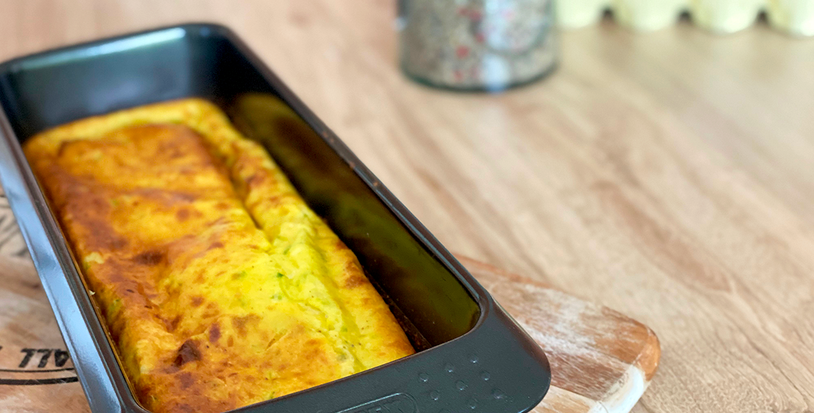 Flan de courgettes qui s'associe parfaitement à un viande.